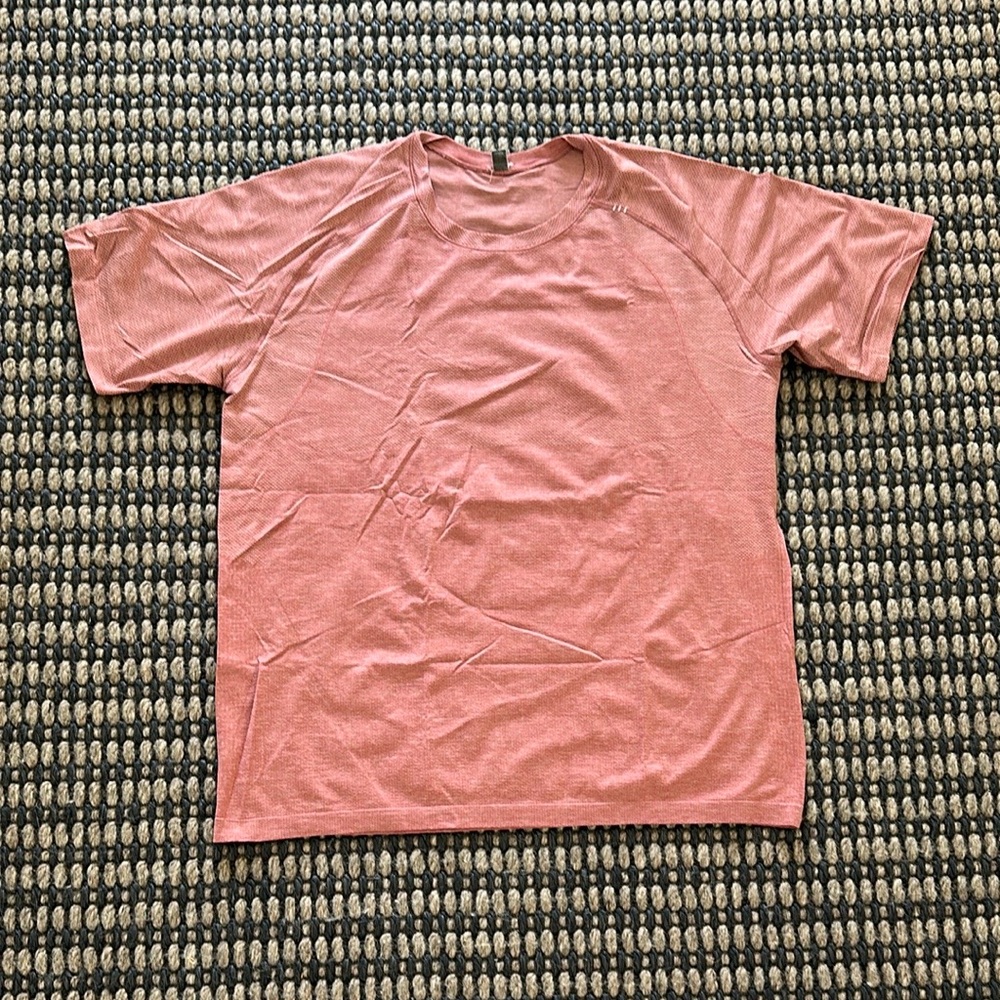 Lululemon Pink Short Sleeve Tee Classic Cotton Shirt